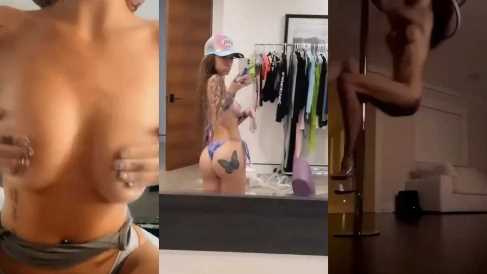 Bhad Bhabie Shaking tits topless onlyfans leak